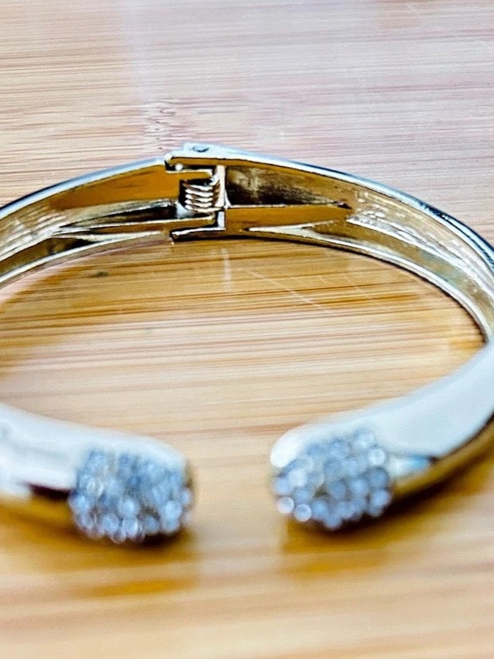 Sterling silver Rhinestone Cuff Bracelet